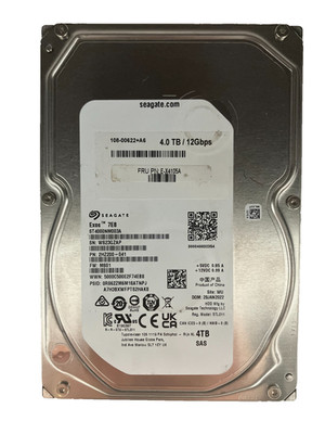 Seagate Exos 7E8 ST4000NM003A HDD 4TB SAS 12Gb/s 7.2K 3.5'' 512b/s 100% Health