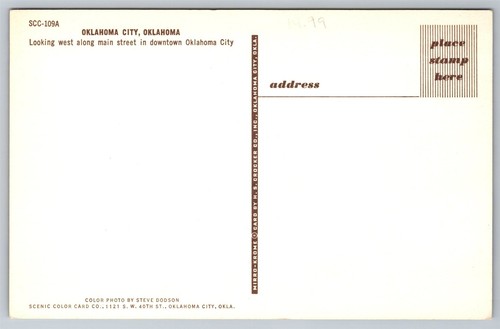 Oklahoma City OK Main Street Webers Jewelers Coca Coa Sign Etc. Postcard, H32 - 第 2/2 張圖片