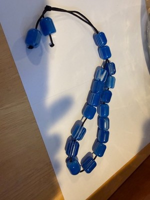 Vintage Greek Komboloi Worry Beads Blue 19 BEADS