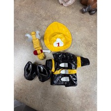 Build-A-Bear Firefighter Outfit Set Jacket Helmet Boots Tool Belt Plush Clothes