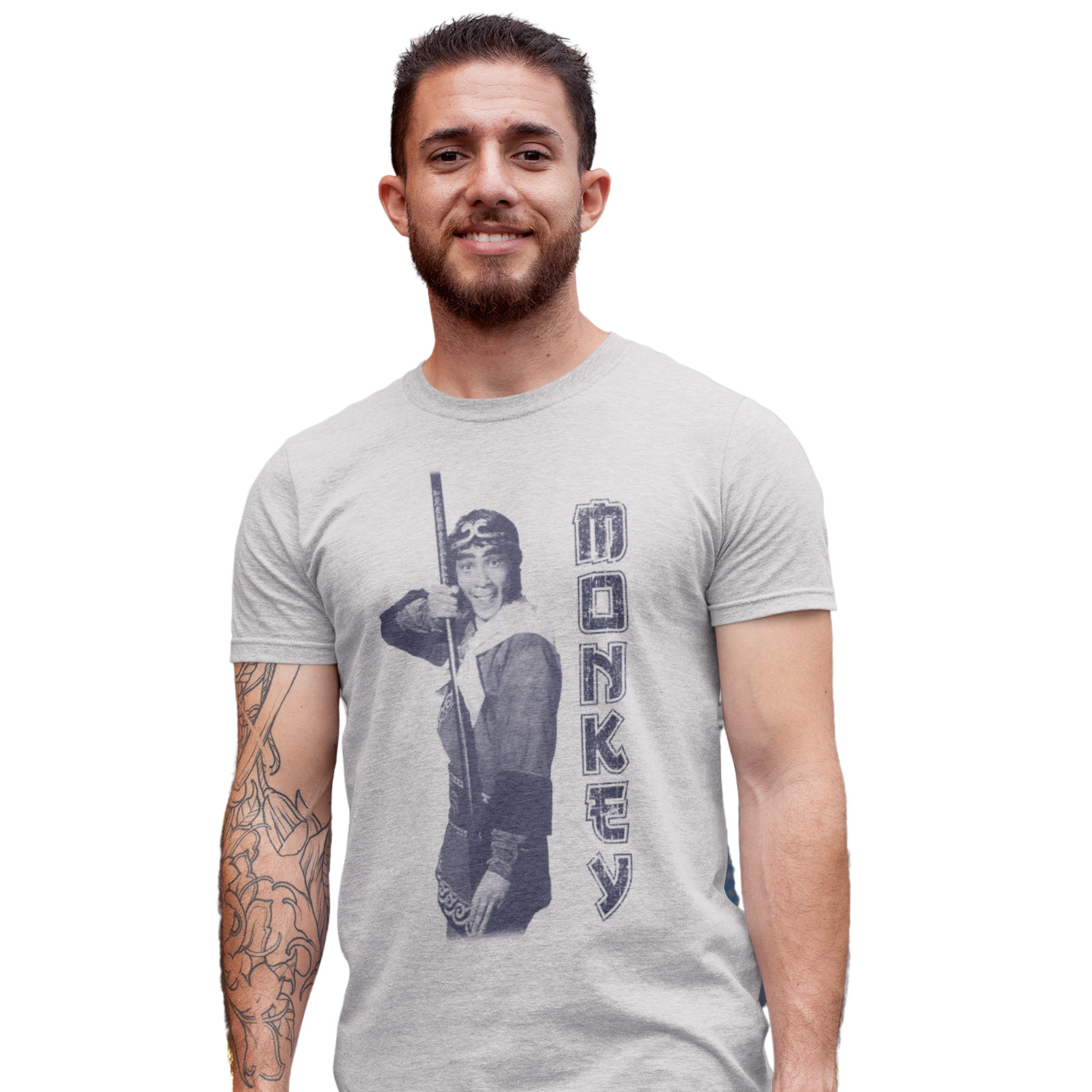 Camiseta Monkey Retro Años 70 Cult TV Show Impresa a Mano Regalo Cumpleaños