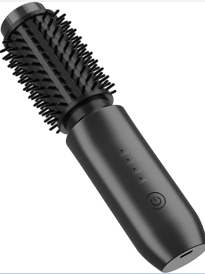 Plasma Hair Styling Brush Cordless Heated Curler and Straightener 40mm 4 Temp - Image 2 of 4