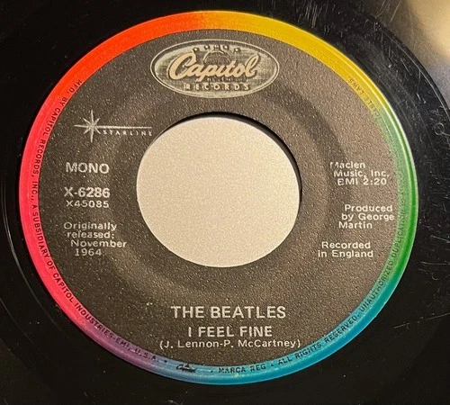 1981 Rock & Roll 45 - THE BEATLES "I Feel Fine"/"She's A Woman" CAPITOL #6286