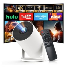 Built-in Apps 2025 Upgraded Mini Projector with Wi-Fi 6 Bluetooth 5.4, 1080...