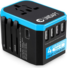 Universal Travel Adapter, International Power Adapter, Europe Plug