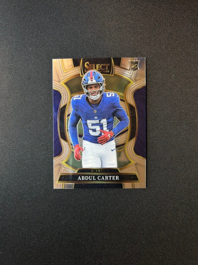 2025 Panini Select - RC #95 Abdul Carter - New York Giants