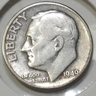 1949-D Roosevelt Dime - F+ - 90% Silver **Mintage: 26,034,000**