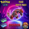 Groudon Raid & Invite | Pokémon Go | Hundo & Shiny Chance Fast & Safe Invite