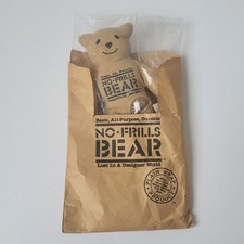 Vintage 1985 Dakin No Frills Bear 6" Original Brown Paper Bag Packaging Unused