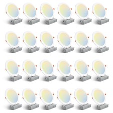 8 Inch 5CCT LED Recessed Ceiling Dimmable Light with Junction Box 2700K-5000K