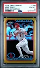 2024 Topps Chrome Mike Trout TRUE GOLD REFRACTOR  /50 Angels PSA 10