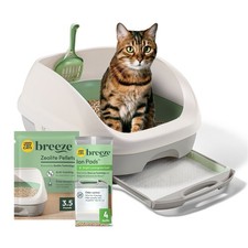 Purina Breeze Cat Litter Box System Kit W/ Pellet Cat Litter Litter Box Litter