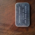 Engelhard 1 oz/.999 Silver Bar No Serial Mirror Back Rare Low Mintage