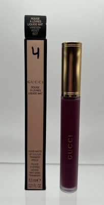 Gucci Rouge A Levres Liquide Mat Liquid Matte Lip Color 607 VANESSA VIOLET NWB
