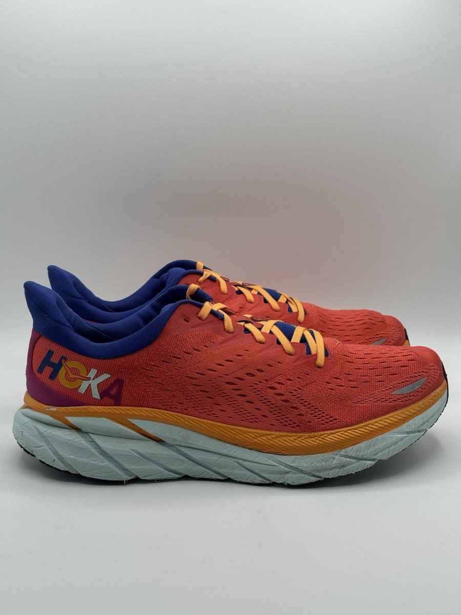 Hoka One One Clifton 8 Mens Size 13 (D) Running Shoes Sneakers Yellow Black MEN main image 4