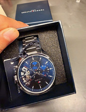 Tommy Hilfiger Herren Quarz Uhr Edelstahl sil...