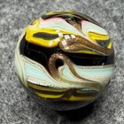 Handmade Marble Gold Lutz ( Flame - Swirl ) 1 Inches +-  (S6) — photo 2