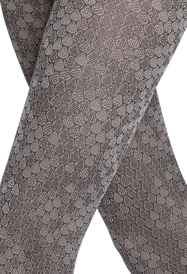Gatta Snake Pattern Tights 40 Denier Grey Semi-Opaque Fashion Hosiery - Image 3 of 4