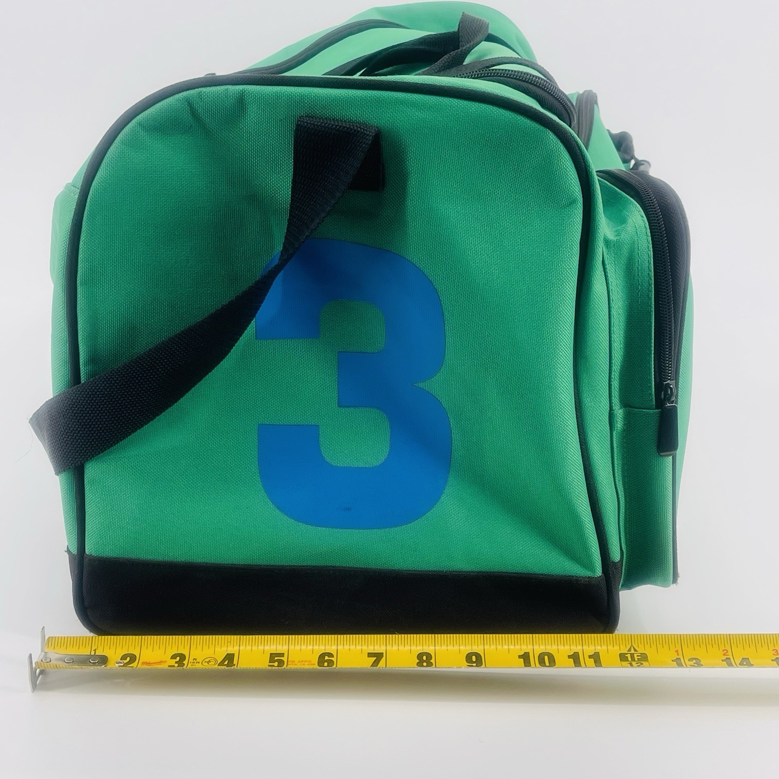 Borsone Polo Ralph Lauren palestra verde arancione tasche pony borraccia cerniera