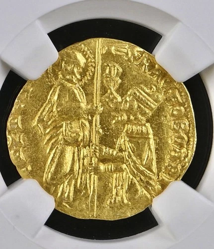 Italy, Venice. Ducat. Francesco Foscari 1423-57 NGC MS62