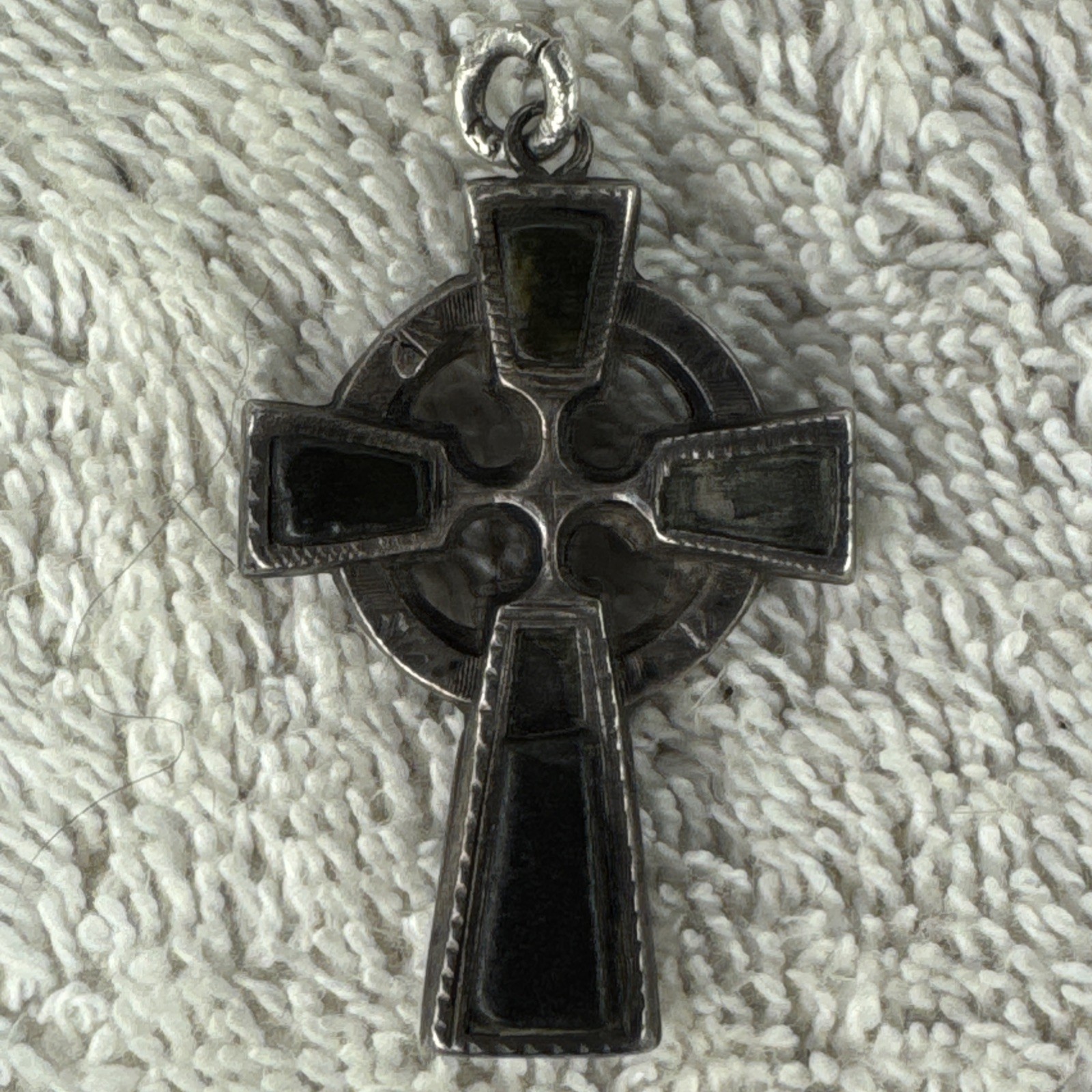 Antique Celtic Scottish Solid Silver Cross as fou… - image 1