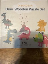 Boxgear Dino Wooden Puzzle Set of 6