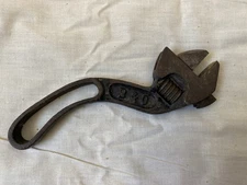 Vintage Curved Adjustable Wrench B&C Bemis & Call Co 6"