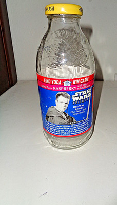 1999 Lipton's Iced Tea Raspberry Empty Bottle Star Wars Episode 1 Obi-Wan Kenobi