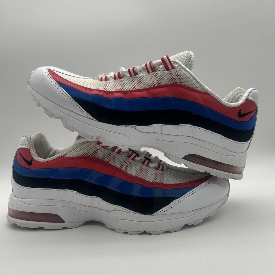 Nike Air Max 95 Zen Sneaker Shoes Lace-Up Low Top Red White Blue Womens 12 - Image 3 of 4