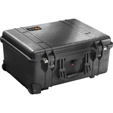 Pelican 1560 Watertight Wheeled Hard Case without Foam Insert, Black