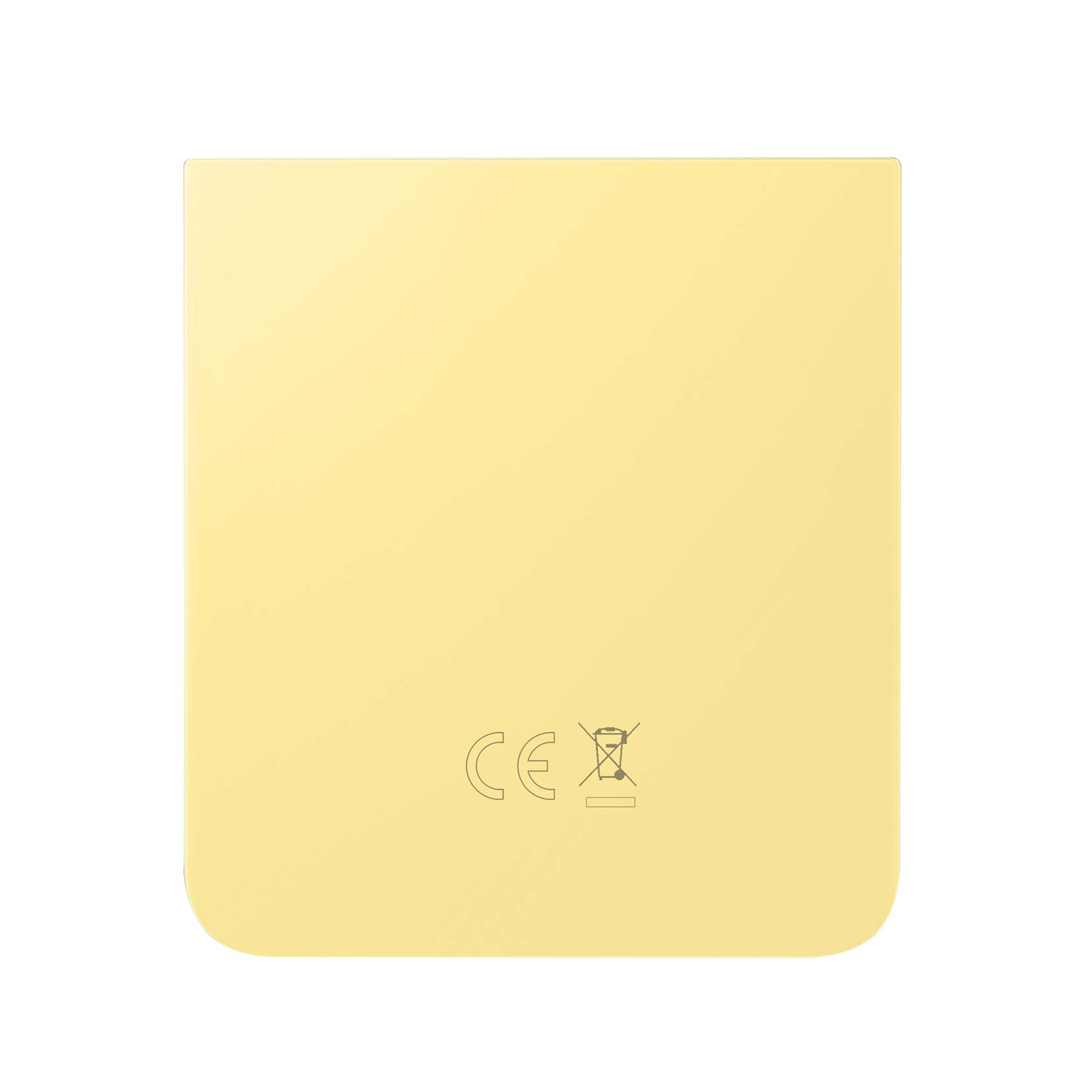 Cache batterie Galaxy Z Flip 6 jaune vitre arriere or rechange pour chassis smartphone