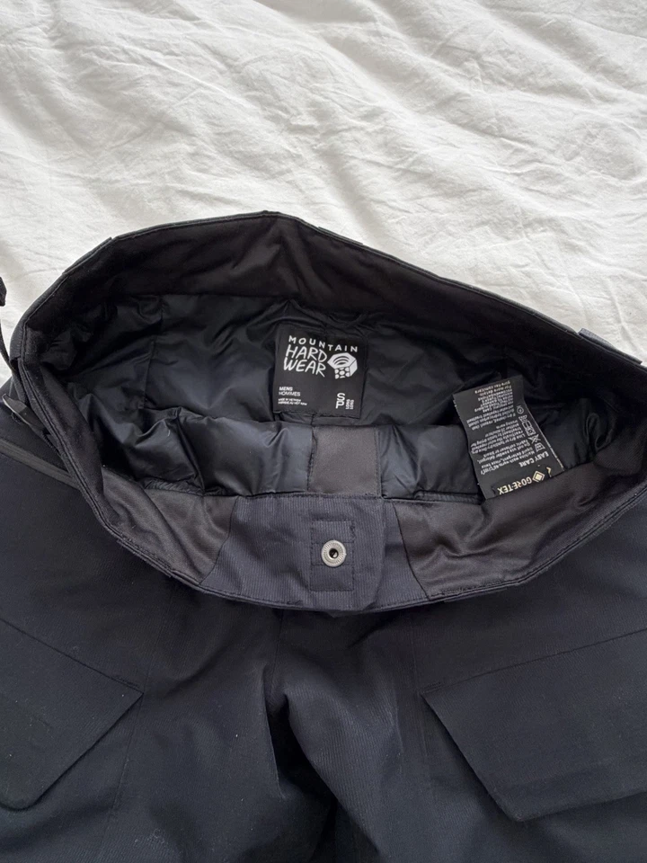 Mountain Hardwear Gore Tex Senderismo Nieve Pantalones Talla Pequeña Para Hombre Cremallera Completa Piernas Foto 3 de 4