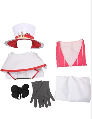 Hazbin Lucifer Morningstar Hotel Cosplay Costume Halloween Uniform (WTF50) - Picture 6 of 8