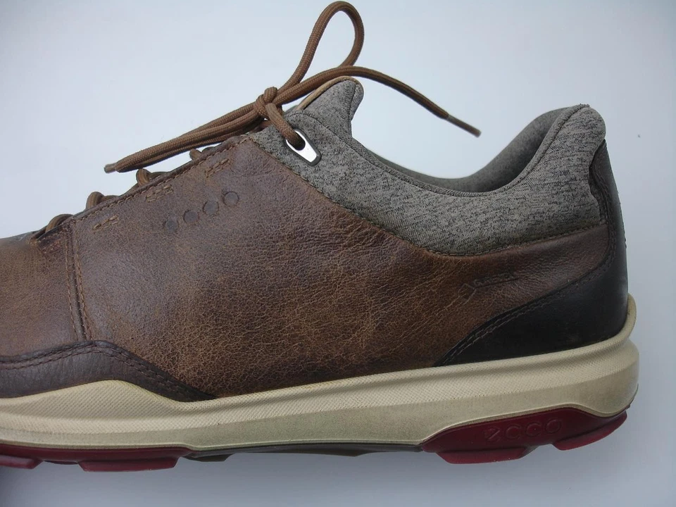 Zapatos de golf para hombre 9 9,5 43 extra ancho Ecco Yak híbrido GTX Gore-Tex cuero marrón Foto 2 de 4
