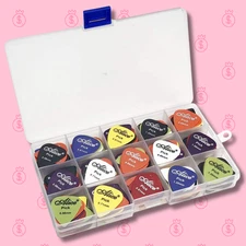 100 x Guitar Picks Acoustic Electric Plectrums 0.58/0.71/0.81/0.96/1.2/1.5 W Box