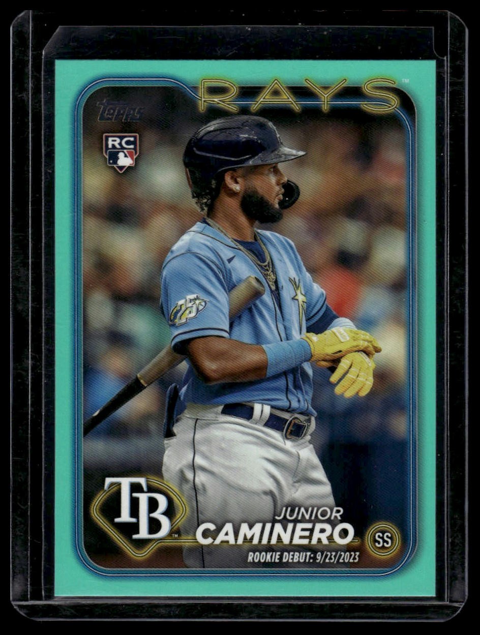 2024 Topps Update Junior Caminero #US223 Aqua