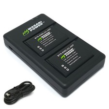 Wasabi Power Battery 2-Pack and Micro USB Dual Charger for Nikon EN-EL23