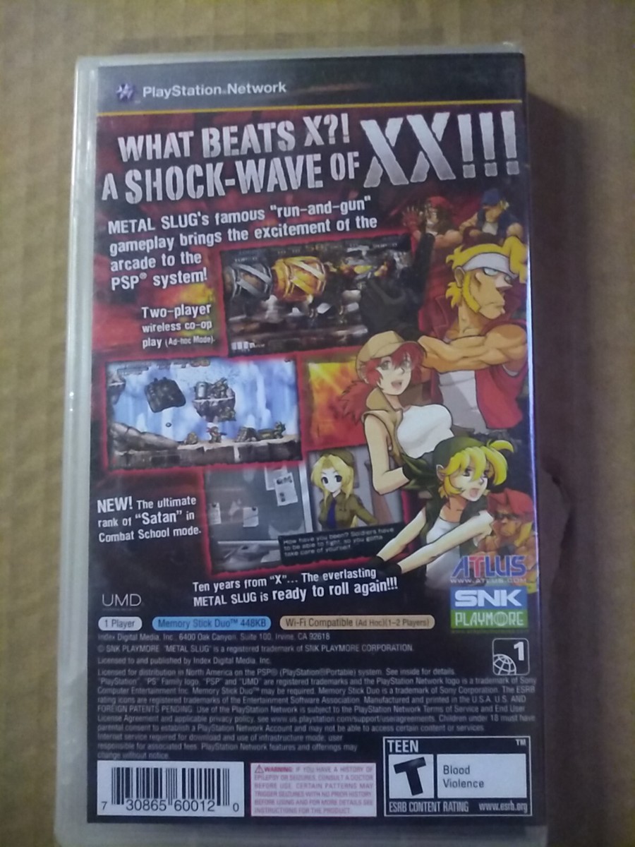 Metal Slug XX (Sony PSP, 2010) for sale online | eBay