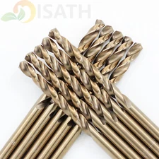 ISATH 20pcs 5/64" HSSCO M35 Cobalt Twist Drill Bit HSS Jobber Metal Drill Bits