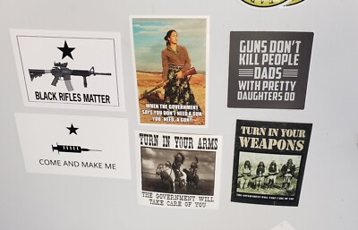 Gun Rights Bumper Sticker 2nd Amendment Gun Rights Bumper Stickers Lot of (6) SIX *WORLDWIDE 🌐 ...