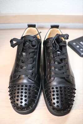 Louis Junior Spikes. Christian Louboutin Mens Size 45. (Red