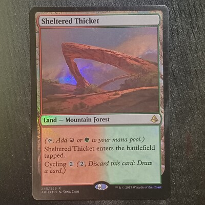 Sheltered Thicket - Foil - Amonkhet (Magic/MTG)
