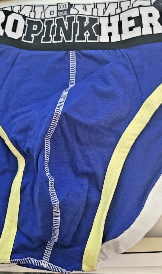 Hombres Sexy Rosa Héroe Baúl Bikini PARECE ENORME 2XL Azul Foto 4 de 4