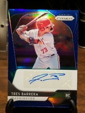 2020 PANINI PRIZM TRES BARRERA BLUE PRIZM PARALLEL ROOKIE AUTO /99 NATIONALS 