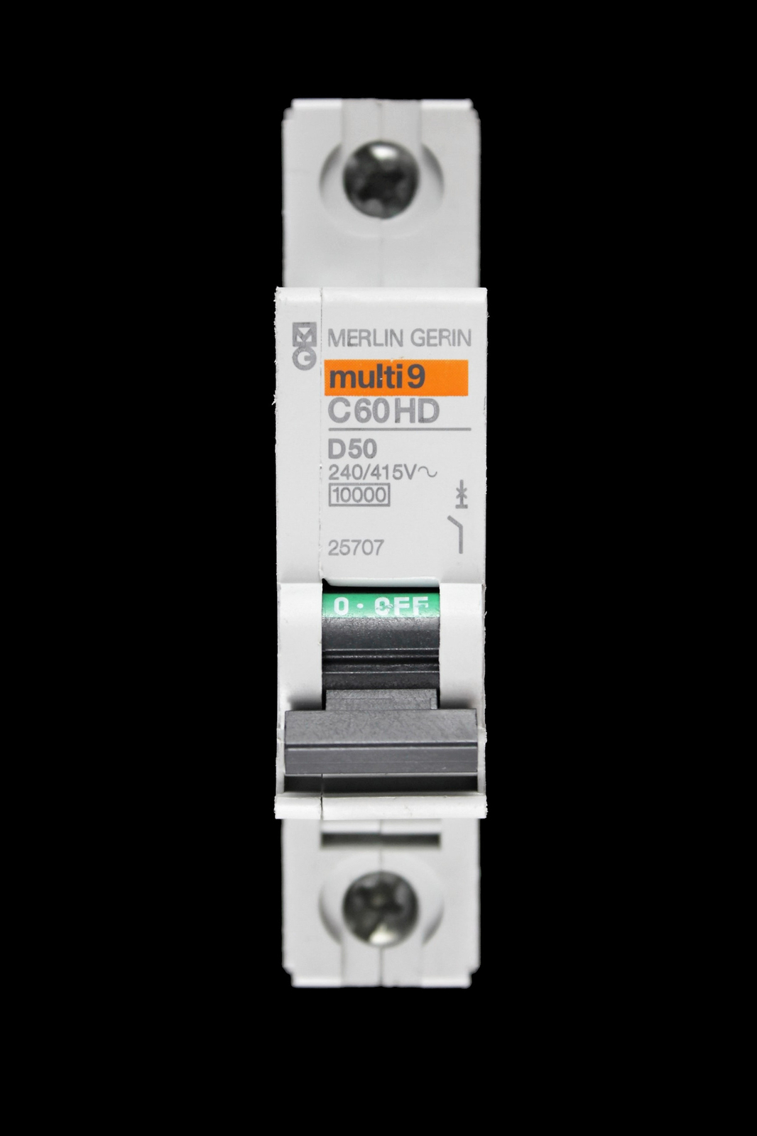 MERLIN GERIN 50 AMP CURVE D 10kA MCB CIRCUIT BREAKER C60HD 25707 MULTI9