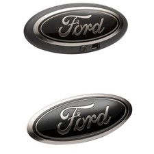Ford Racing Oval Emblems Black W Factory Camera Option F-150 2021-2023