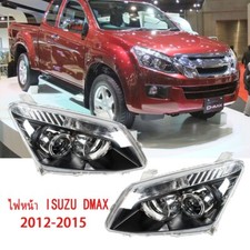 1 Pair Front Main Headlighting Headlamp Assembly Fits For Isuzu D-MAX 2012-2015