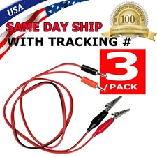 6PCS Double Ended Crocodile Wire Alligator Clip Electric Test Cable Connector US