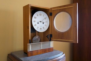 Pendola Antica Orologio A Pendolo Antico Da Parete Anni 40 50 Ebay