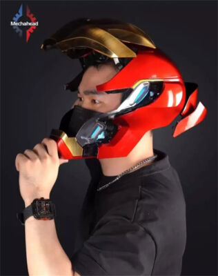 New Iron Man MK50 Helmet 1/1 Wearable Cosplay Toys Mechahead
